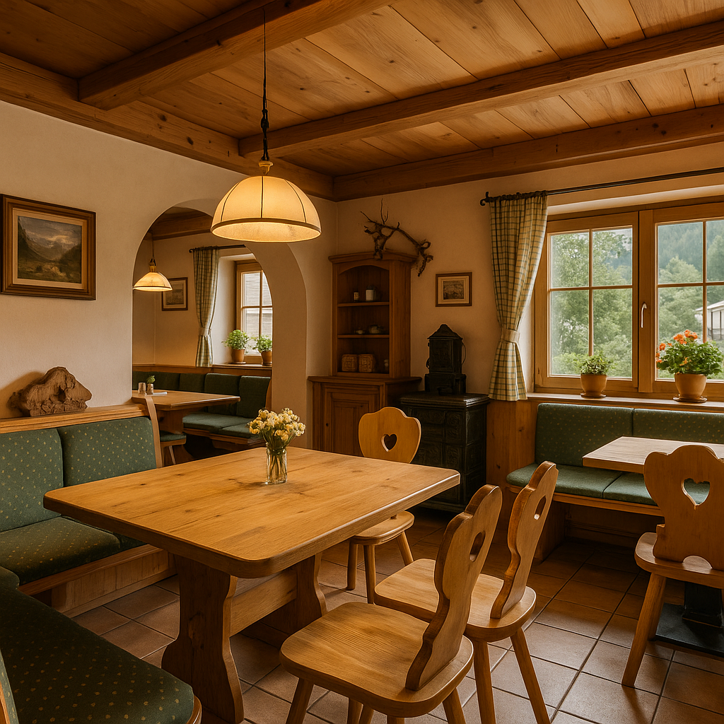 Gemütliche Gaststube am Unterhorner Hof